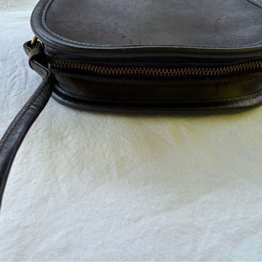 Vintage Coach (1997) Abbie Zip Crossbody Bag Black  M7M-9017 - Picture 7 of 9